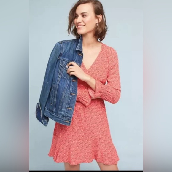 Anthropologie Maeve Monaco Red and White Dress - Picture 1 of 8